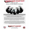 Service Caster 6 Inch Glass Filled Nylon Wheel Rigid Caster with Roller Bearing SCC-20R620-GFNR
